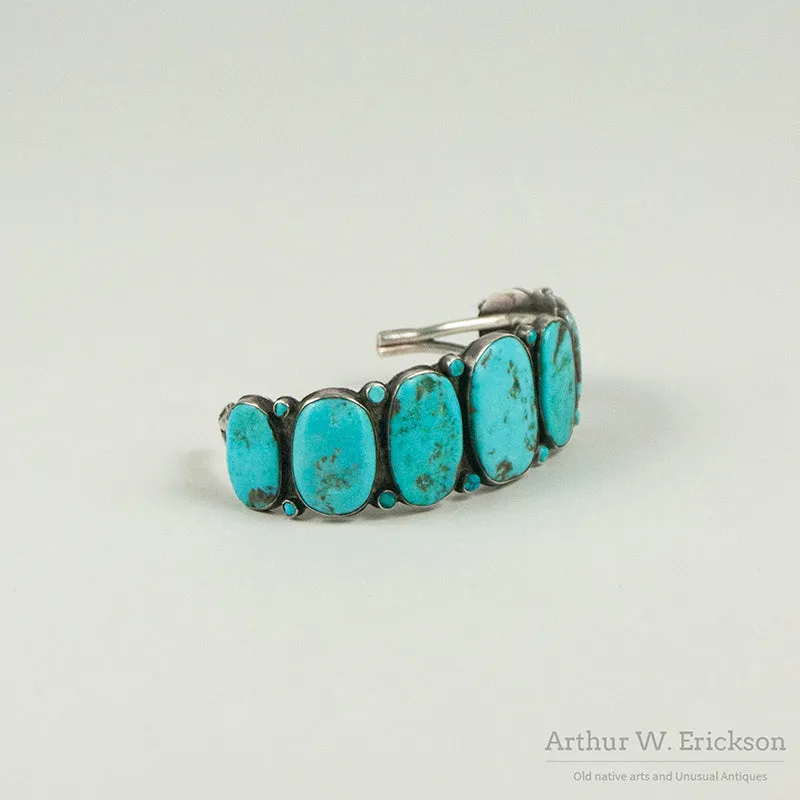 Navajo Turquoise Row Bracelet