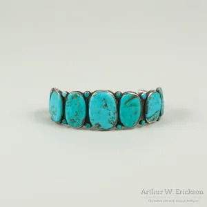 Navajo Turquoise Row Bracelet