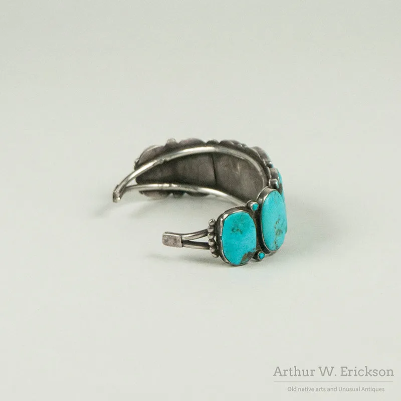 Navajo Turquoise Row Bracelet