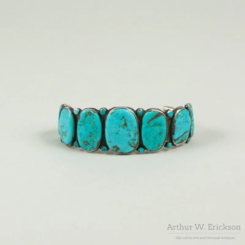 Navajo Turquoise Row Bracelet