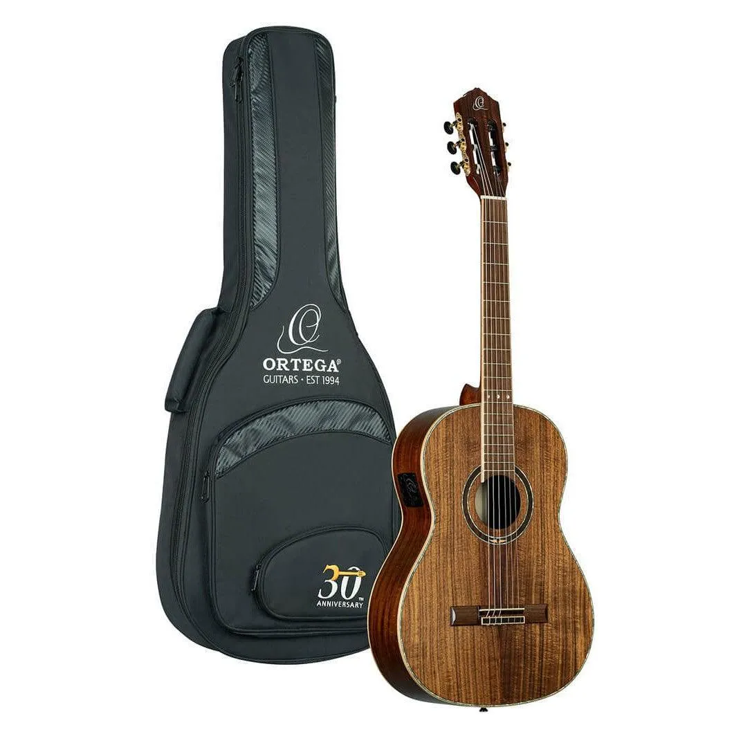 Ortega RCE30TH-ACA Ortega 30th Anniversary Series Acacia Natural, Pro Gig Bag Included