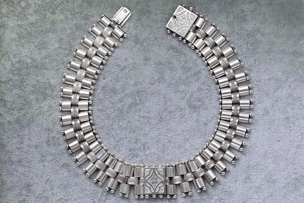 Pair of Victorian Sterling Silver Bracelets/Necklace