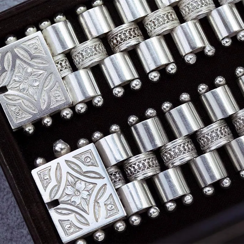 Pair of Victorian Sterling Silver Bracelets/Necklace