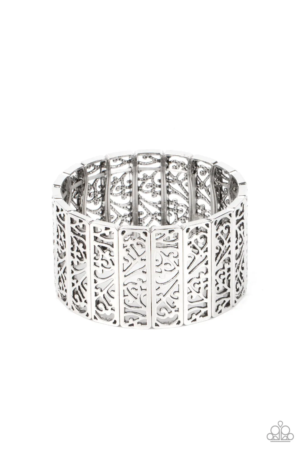 Paparazzi - Ornate Orchards - Silver Bracelet
