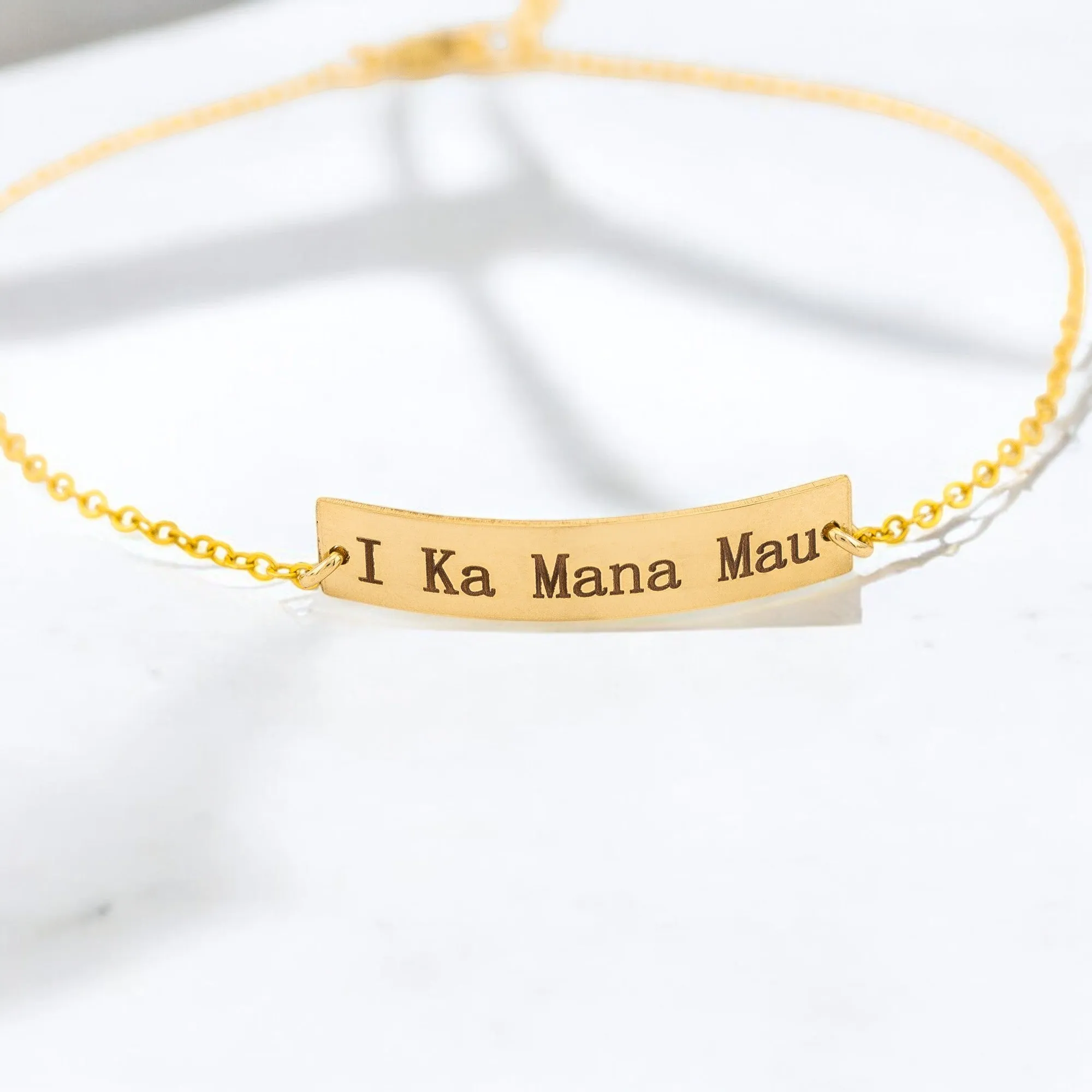 Personalized Bar Bracelet, 1.25" Bar