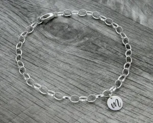 PERSONALIZED INITIAL ANKLE BRACELET