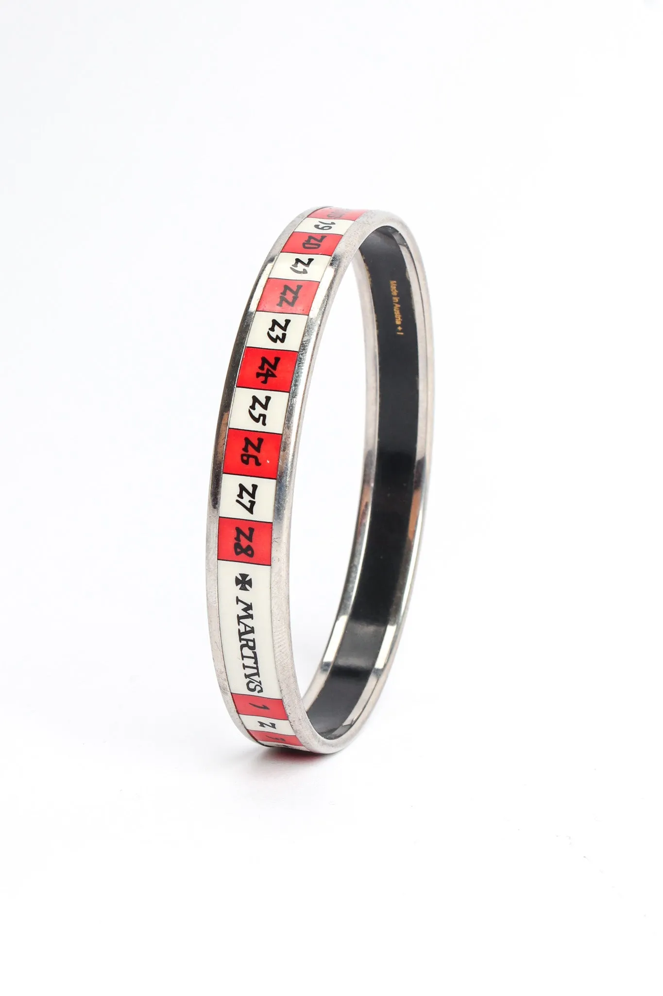 Pisces Sign Calender Narrow Enamel Bracelet