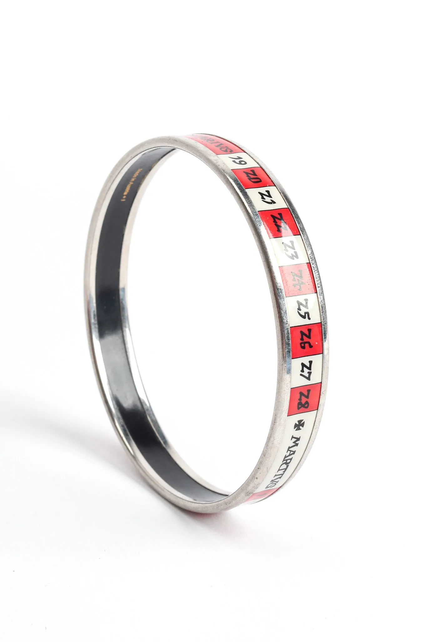 Pisces Sign Calender Narrow Enamel Bracelet