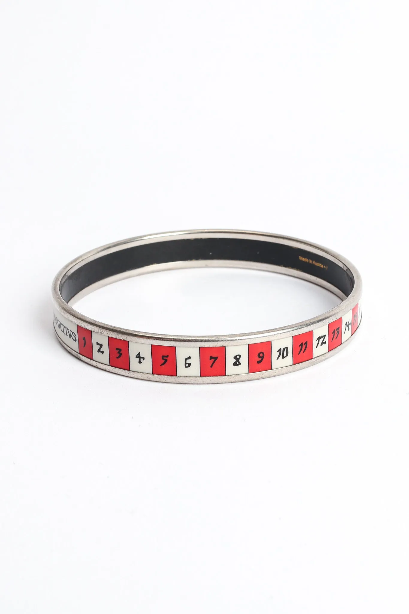 Pisces Sign Calender Narrow Enamel Bracelet
