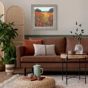 Poppy Fields | Framed Canvas Artwork
