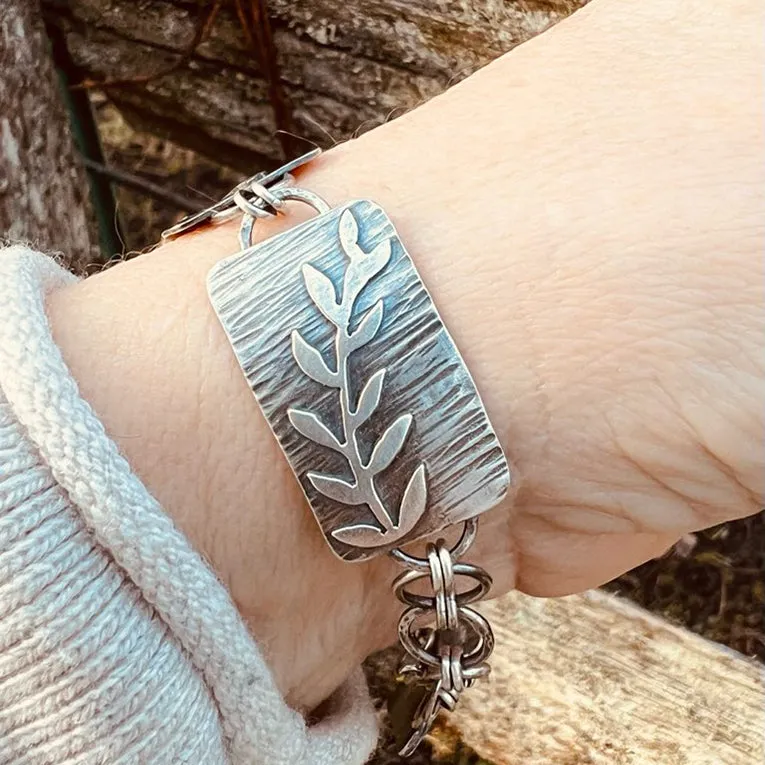 Raven Magic Sterling Silver & Sonoran Gold Turquoise Bracelet