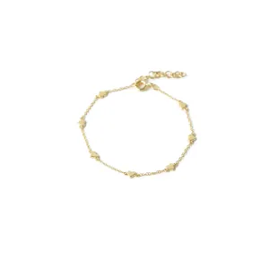 Reagan Gold Heart Bracelet