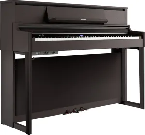 Roland LX-5-DR Digital Upright Piano Dark Rosewood Bundle