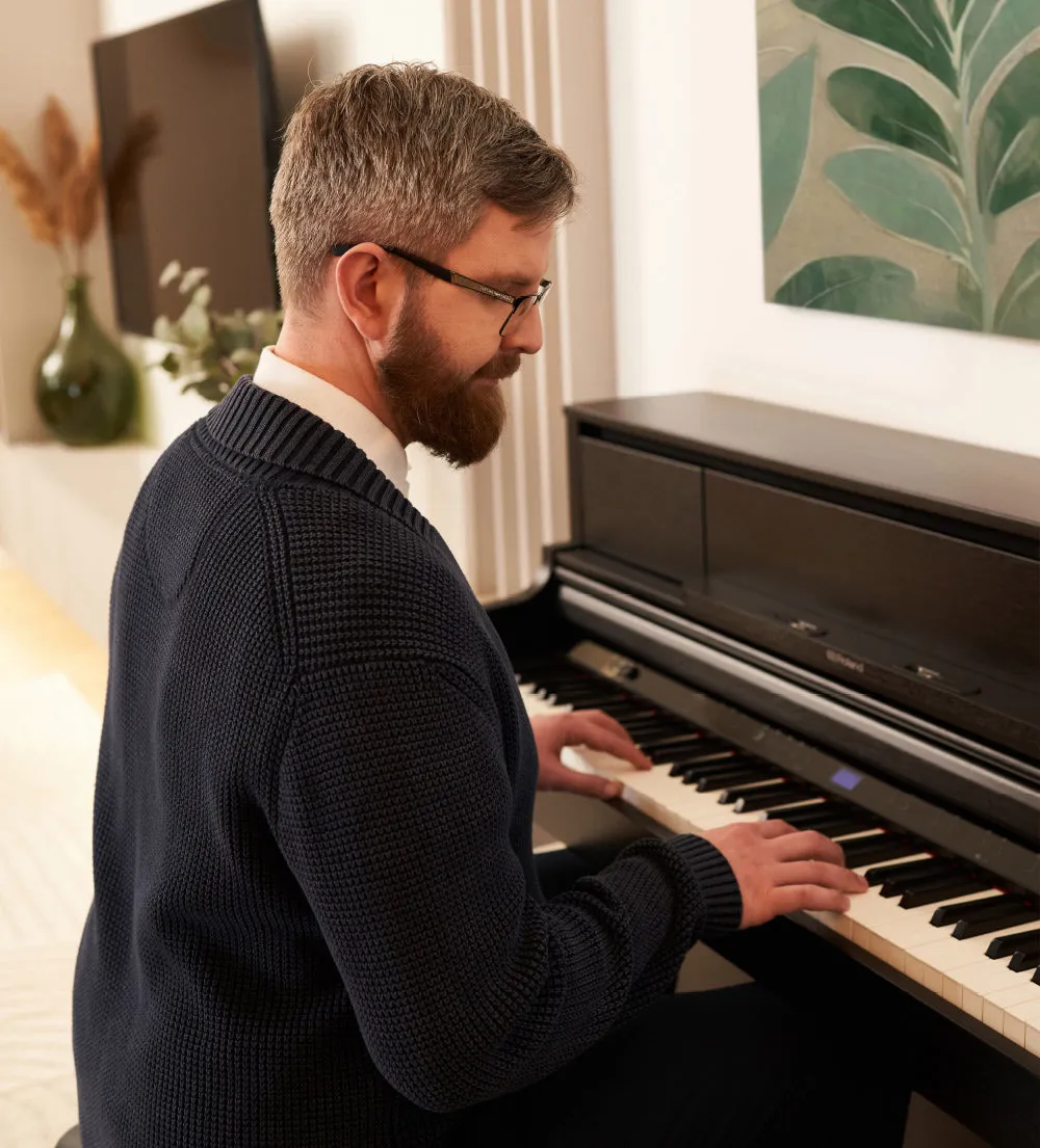 Roland LX-5-DR Digital Upright Piano Dark Rosewood