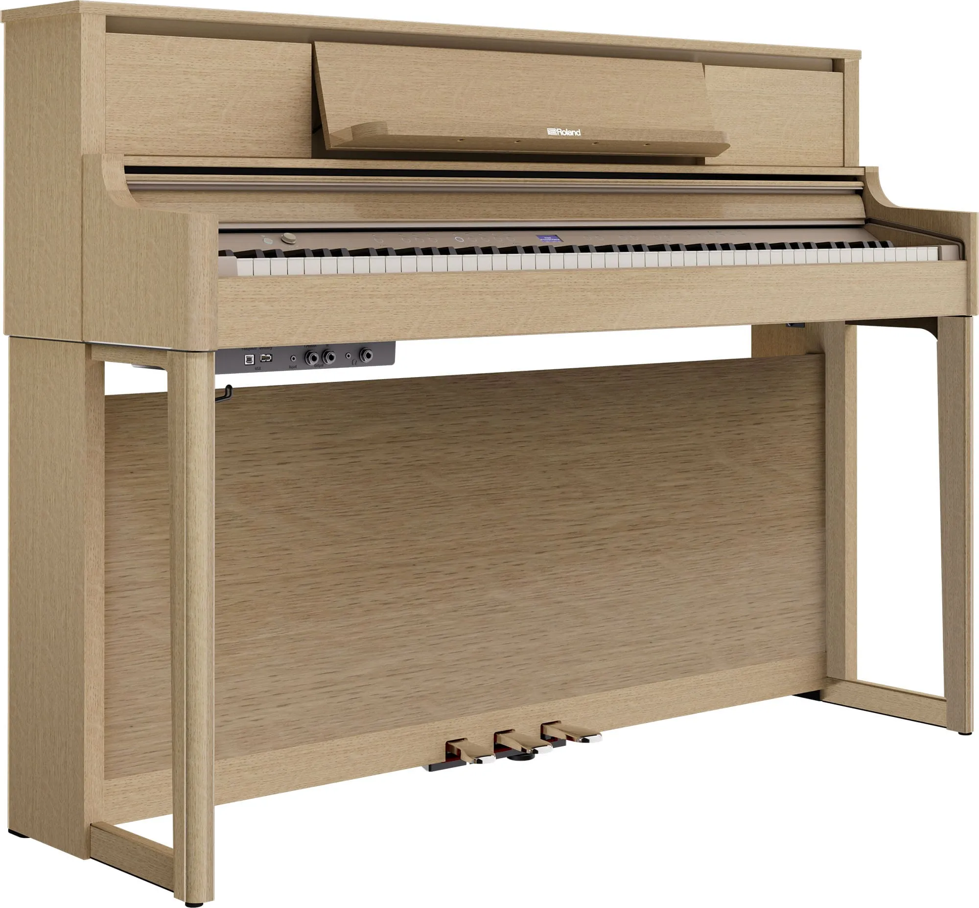 Roland LX-5-LA Digital Upright Piano Light Oak