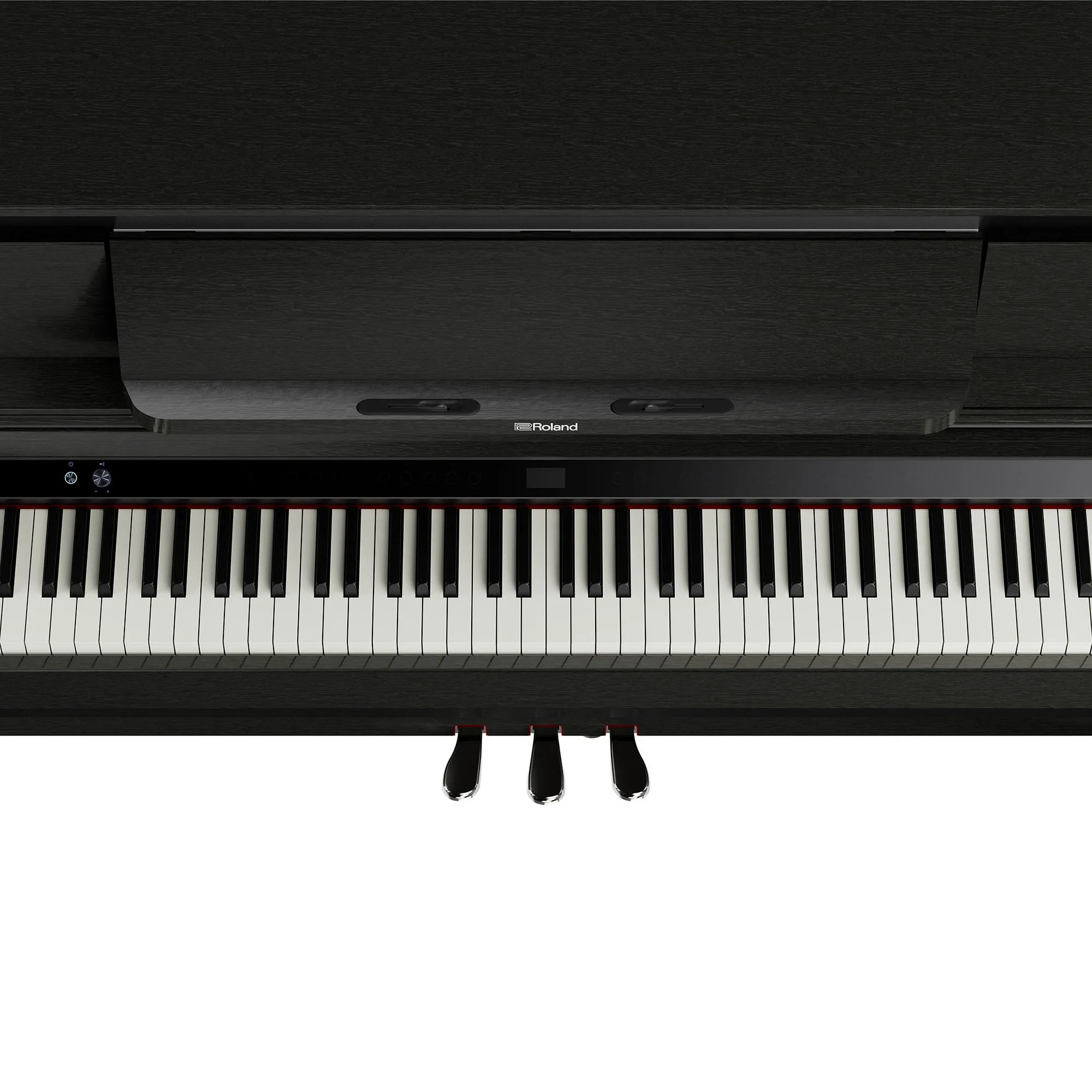 Roland LX-6-CH Digital Upright Piano Charcoal Black Bundle