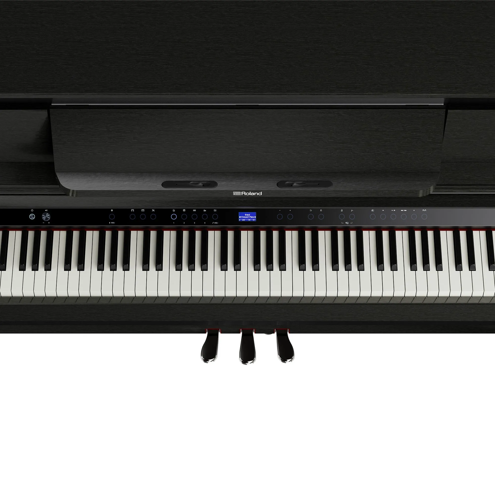 Roland LX-6-CH Digital Upright Piano Charcoal Black Bundle