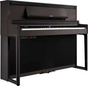 Roland LX-6-DR Digital Upright Piano Dark Rosewood Bundle