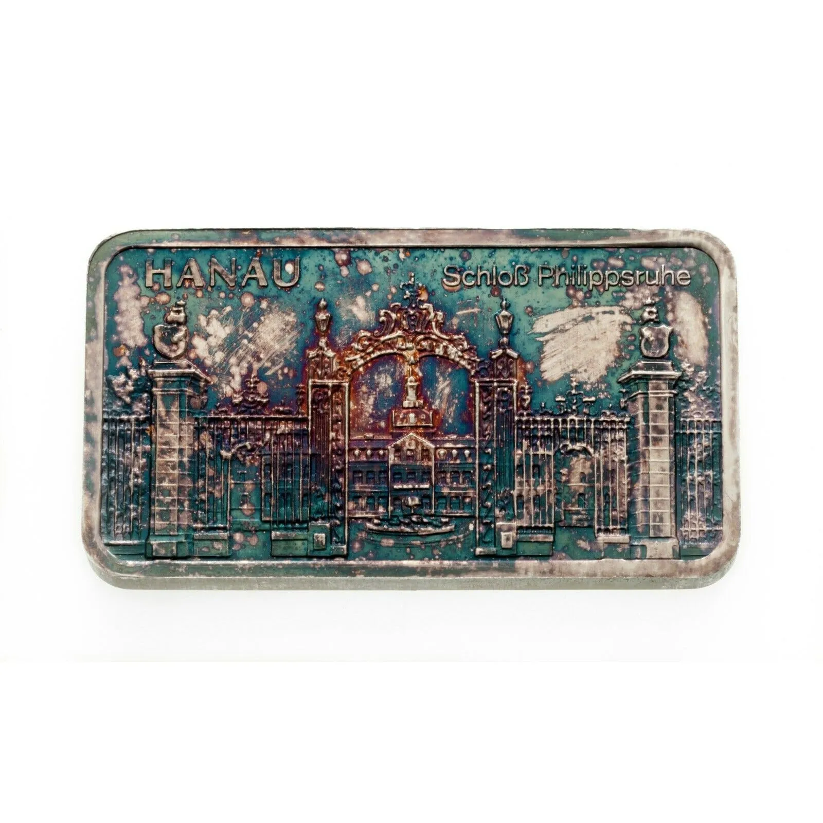 Schloss Philippsruhe, Hanau Silver Art Bar By Heraeus Germany Mint 1 oz Pure