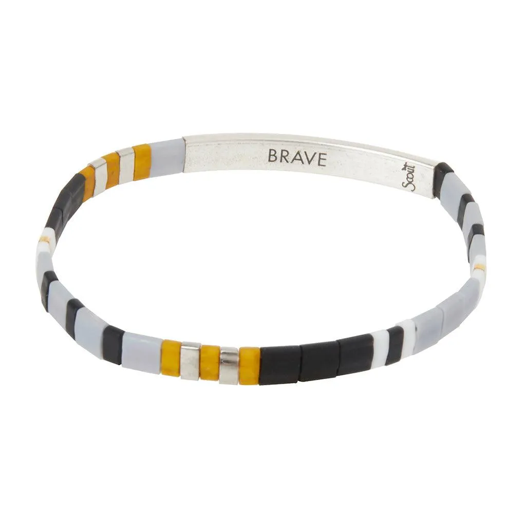 Scout Curated Wears Good Karma Miyuki Bracelet - Brave