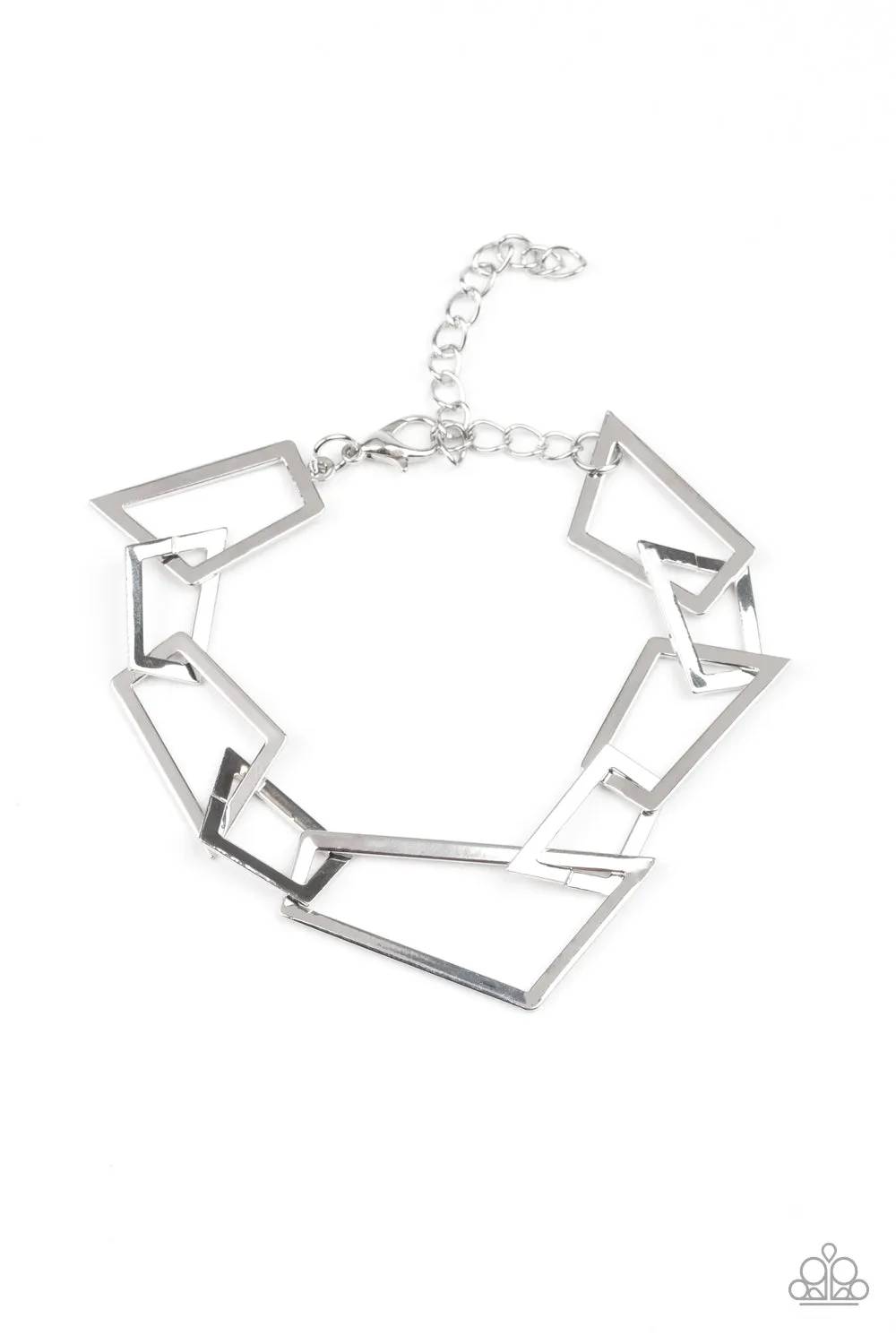 Shattered Shine Silver Bracelet