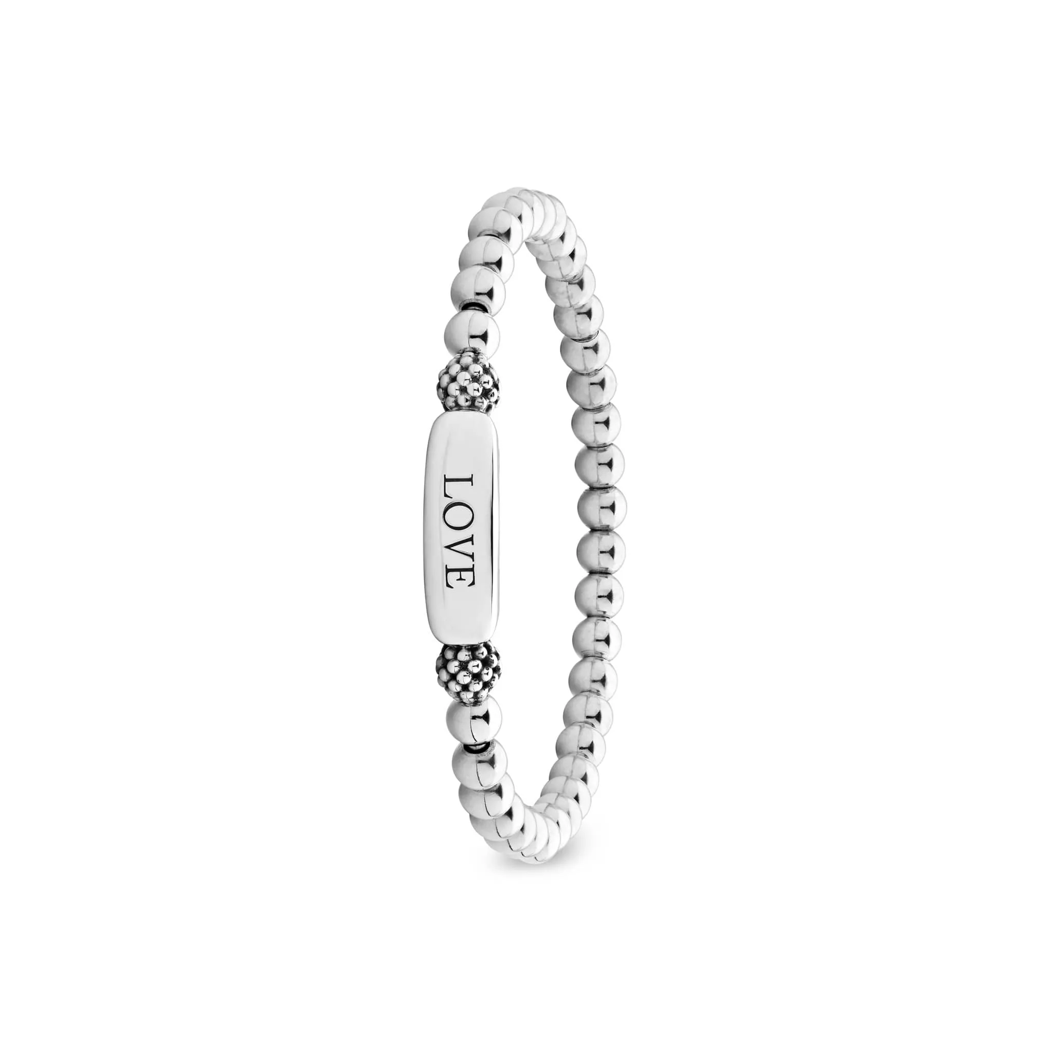 Signature Caviar Love Stretch Bead Bracelet