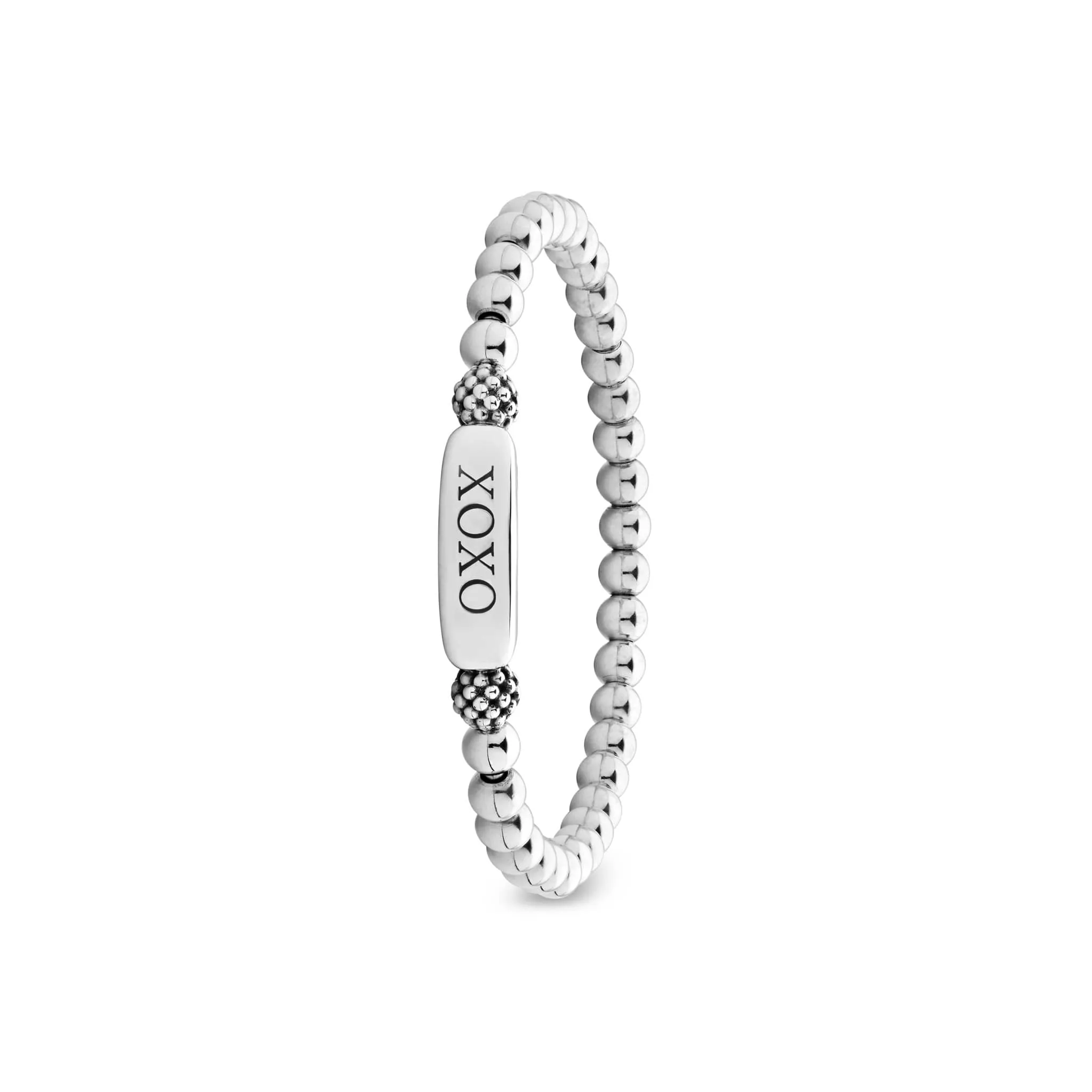 Signature Caviar XOXO Stretch Bead Bracelet