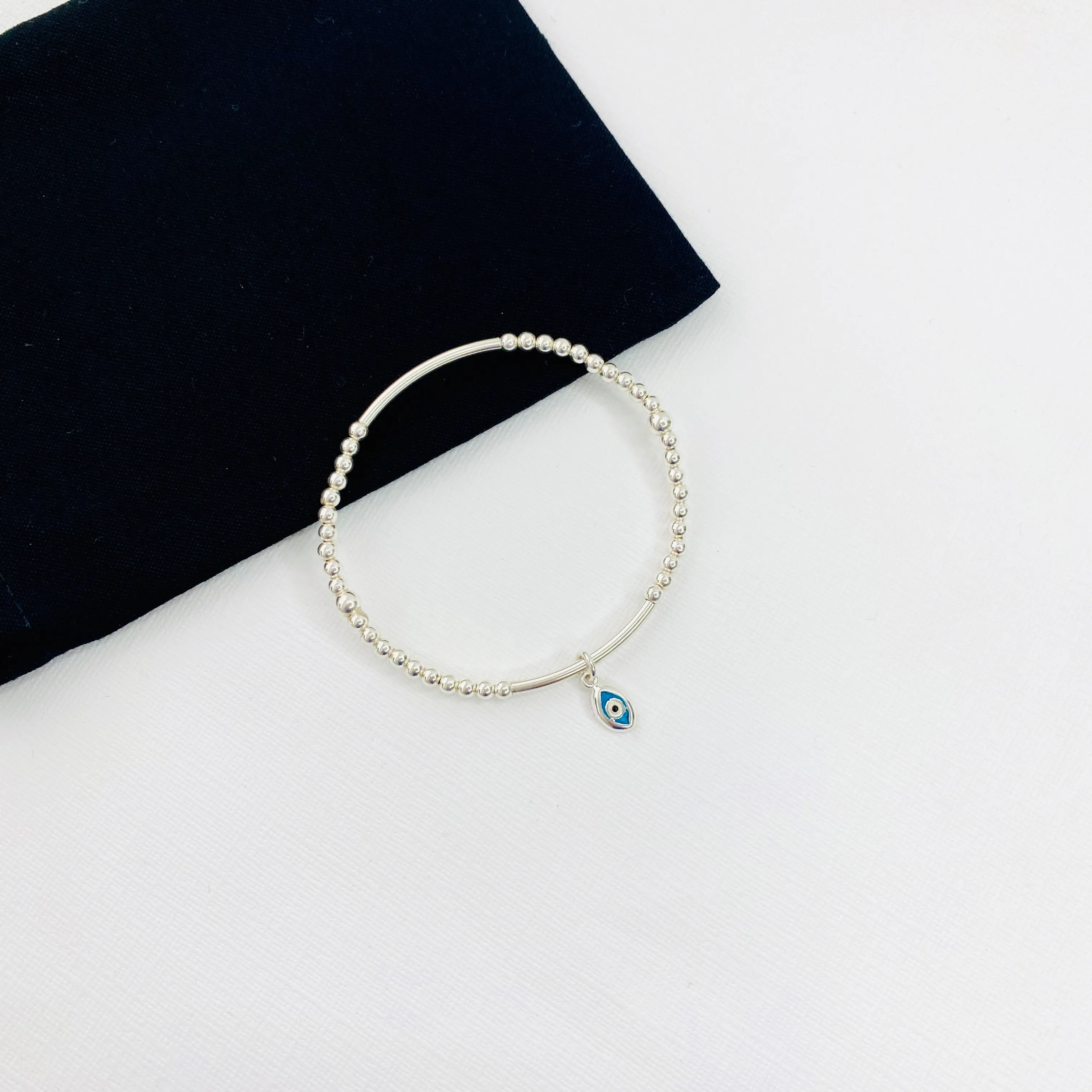 Silver Evil Eye Bracelet