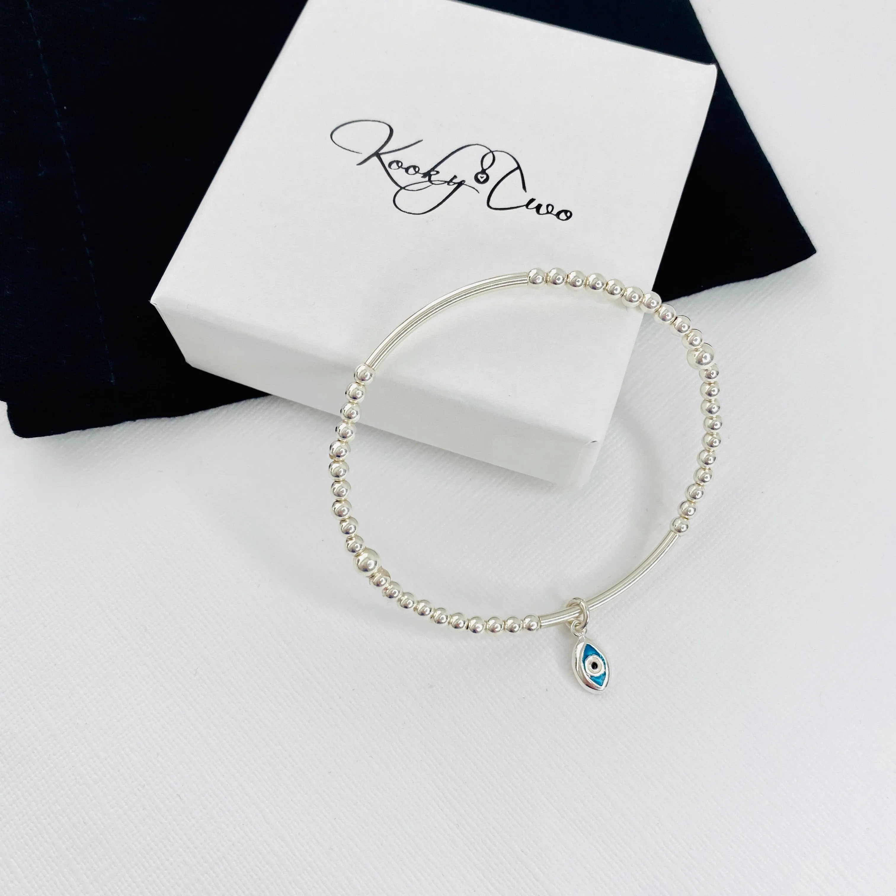 Silver Evil Eye Bracelet