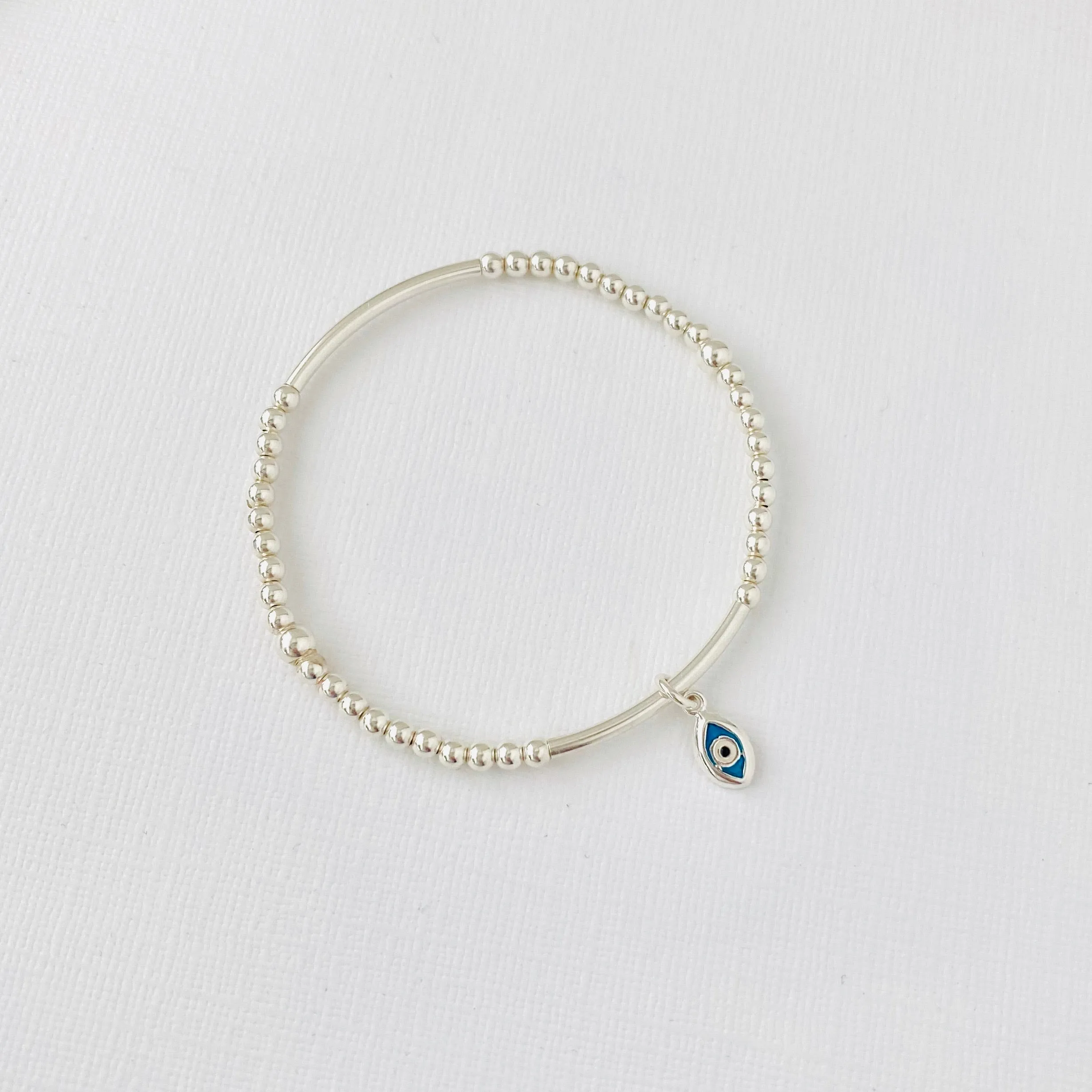Silver Evil Eye Bracelet