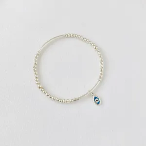 Silver Evil Eye Bracelet