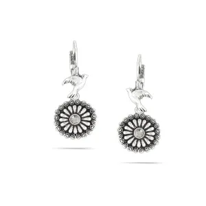 SILVER FLILGREE  EARRINGS #215BK3401 (1C5)
