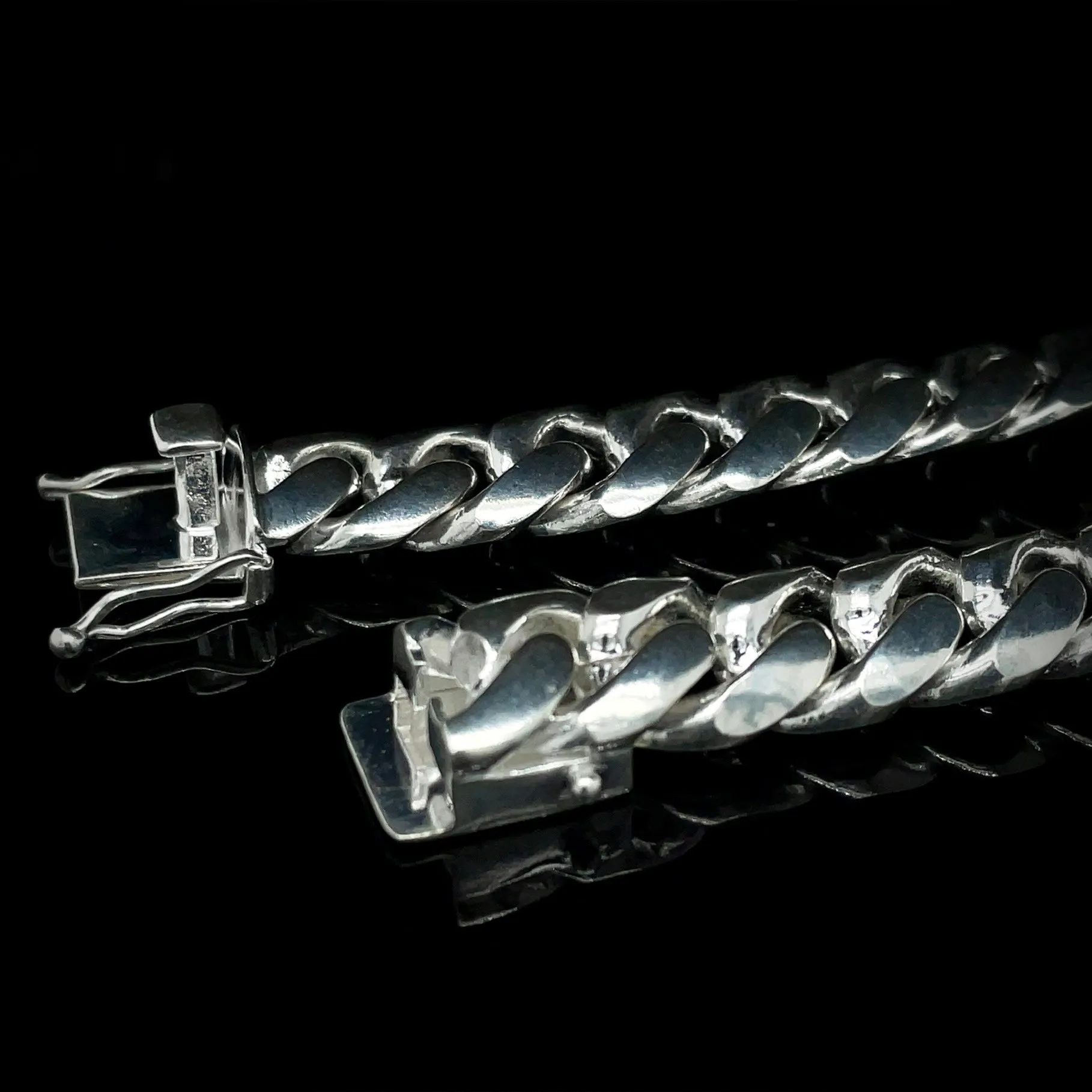 Silver Miami Curb Bracelet 14.5mm