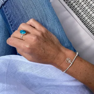 Silver Palm Tree Bracelet