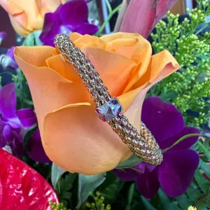 Simon G 18K Yellow Gold Woven Stretch Bracelet LB2545-Y