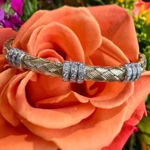 Simon G Diamond and 18K Two Tone Gold Bangle LB2090-Y