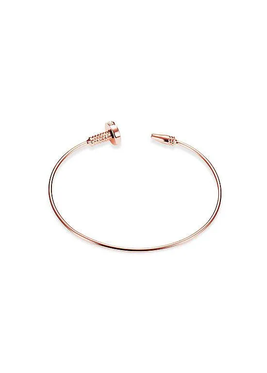 Simple 18K Gold Plated Bangle Rose Gold