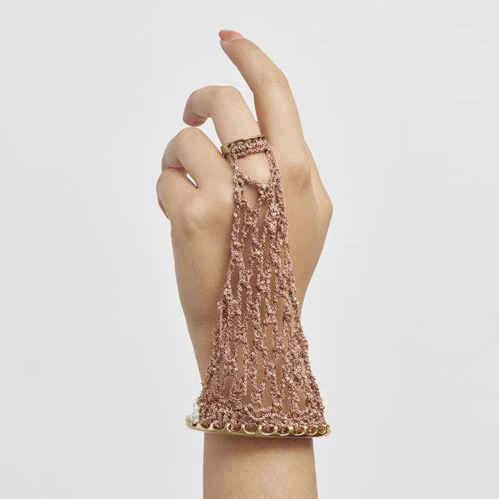 Slave Bracelet in Rose Gold with Brass Hardware