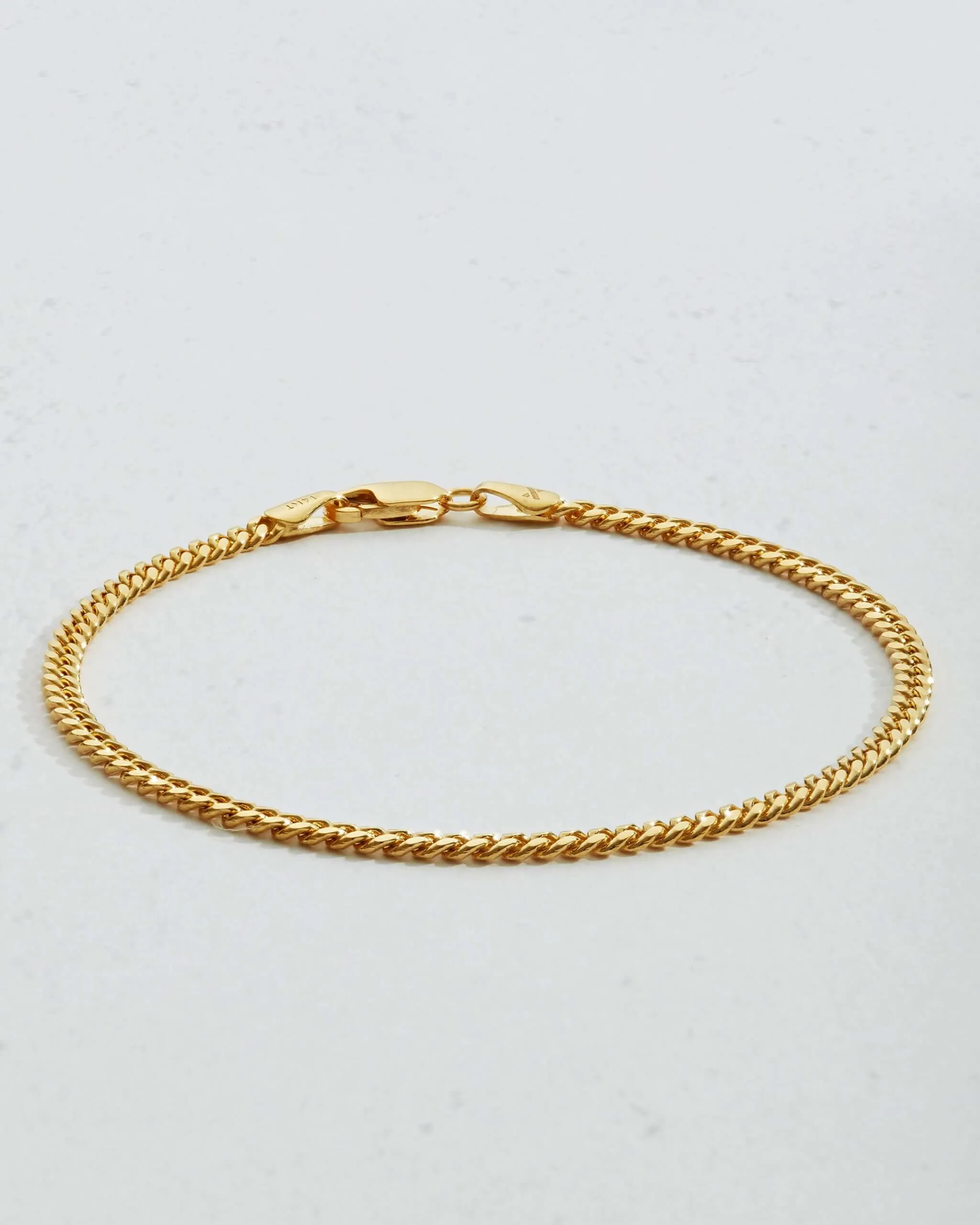 Solid Gold Cuban Link Bracelet - 2.5mm