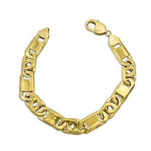 Solid Tiger-Eye Bracelet (14K)