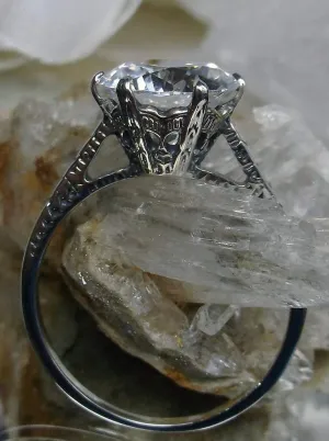 Solitaire Ring, White Cubic Zirconia (CZ) Classic Jewelry #D37