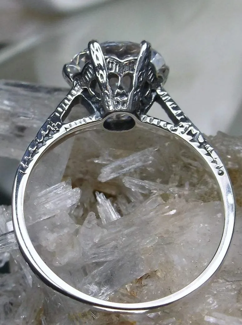 Solitaire Ring, White Cubic Zirconia (CZ) Classic Jewelry #D37