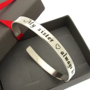 Sorority Sister gift - Engraved bracelet