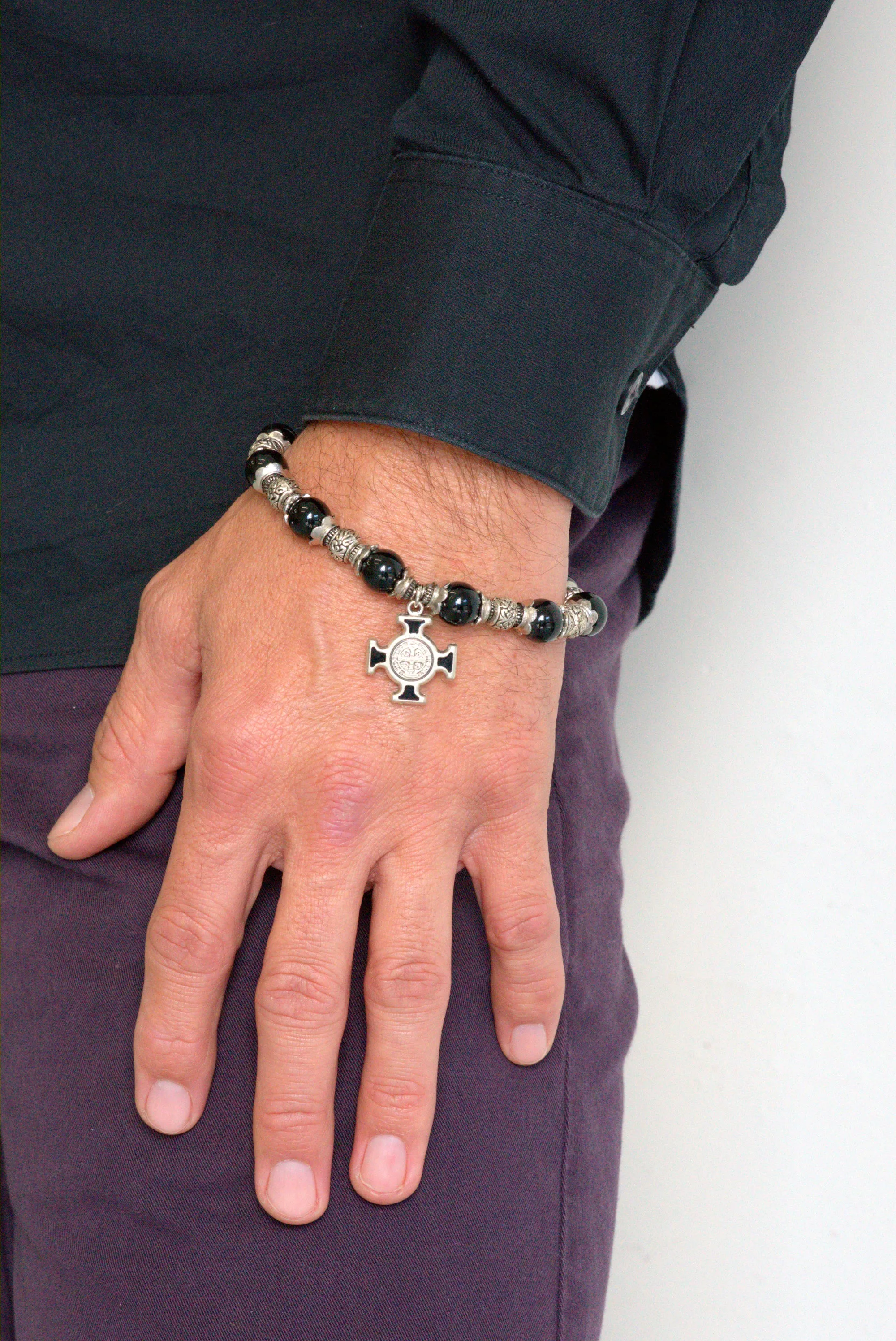 St Benedict cross bracelet