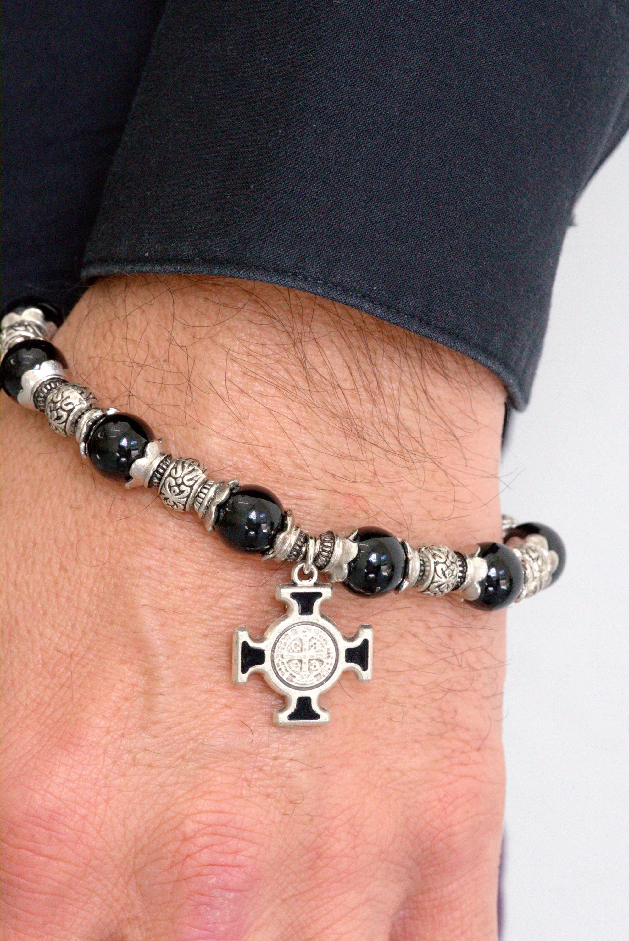 St Benedict cross bracelet