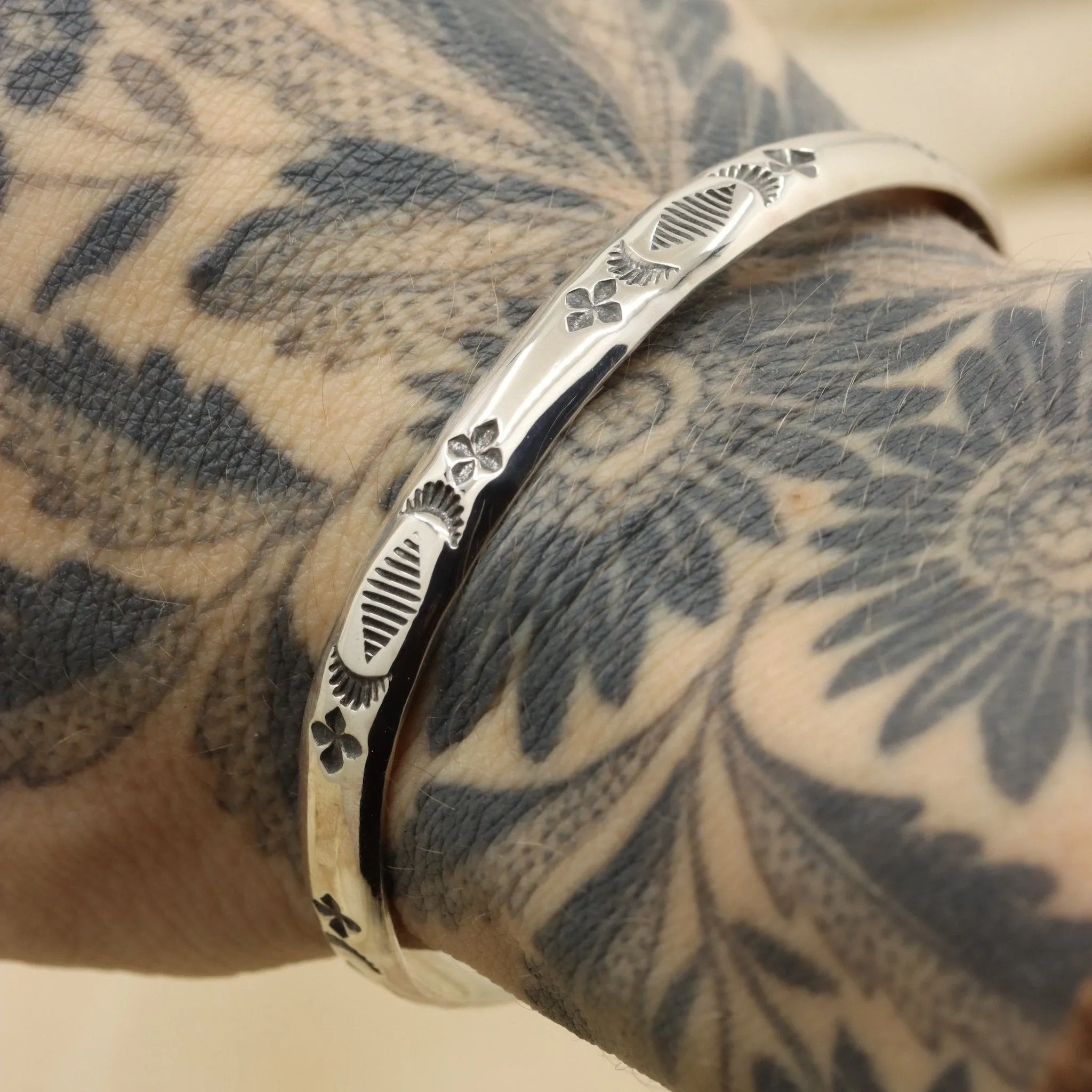 Stamped Stacker Cuff (5 1/2")