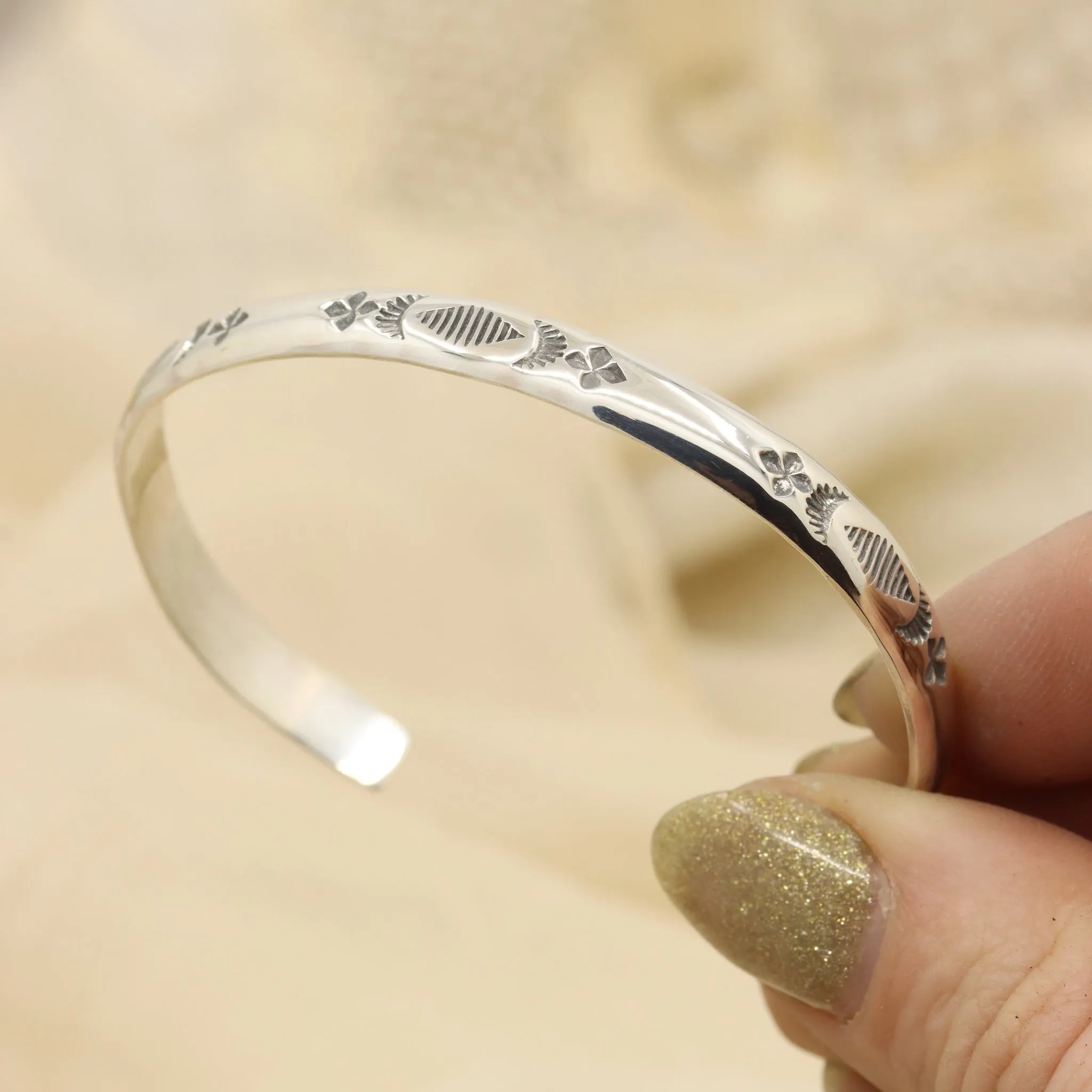 Stamped Stacker Cuff (5 1/2")