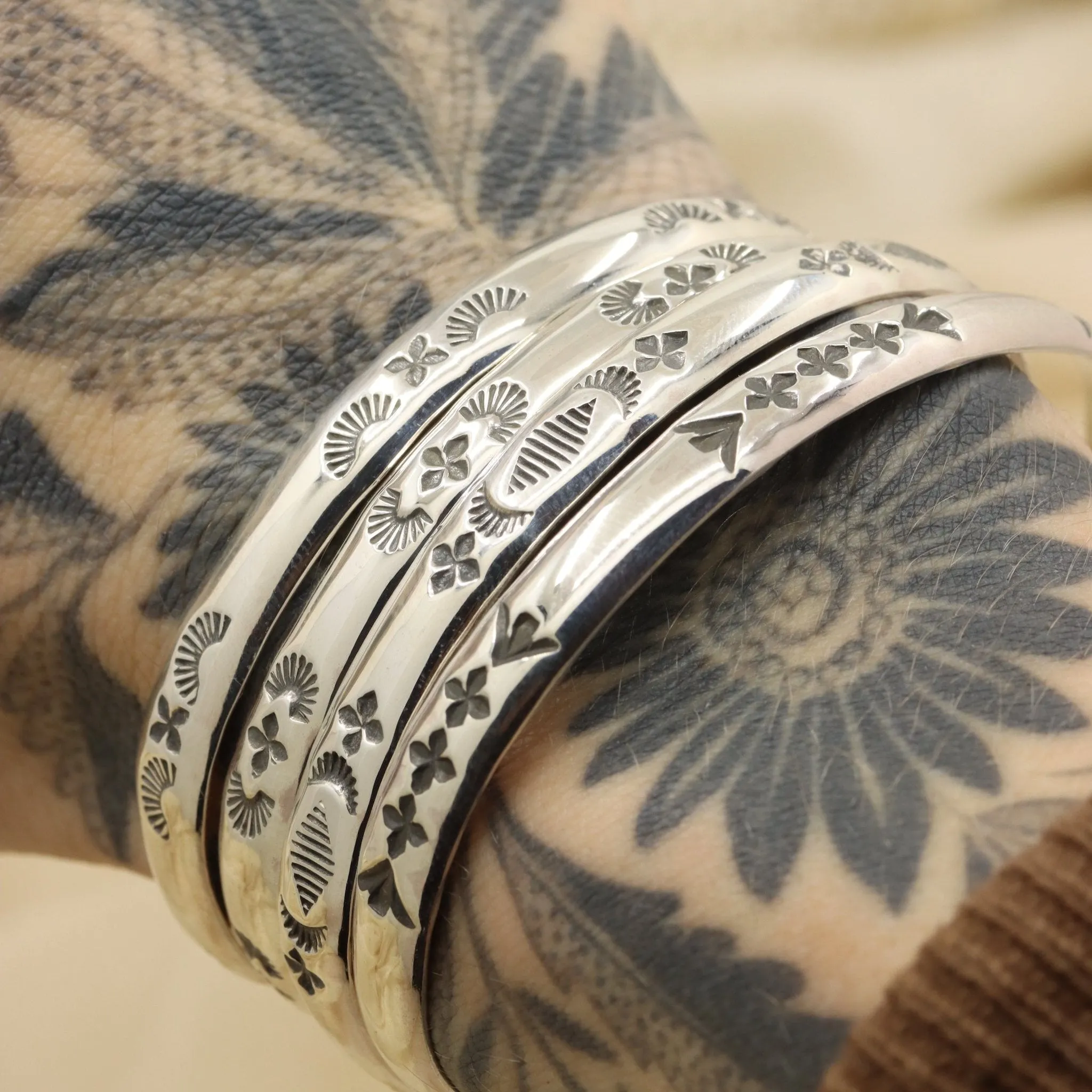 Stamped Stacker Cuff (5 1/2")
