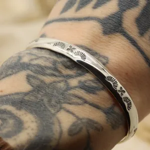 Stamped Stacker Cuff (5 1/8")