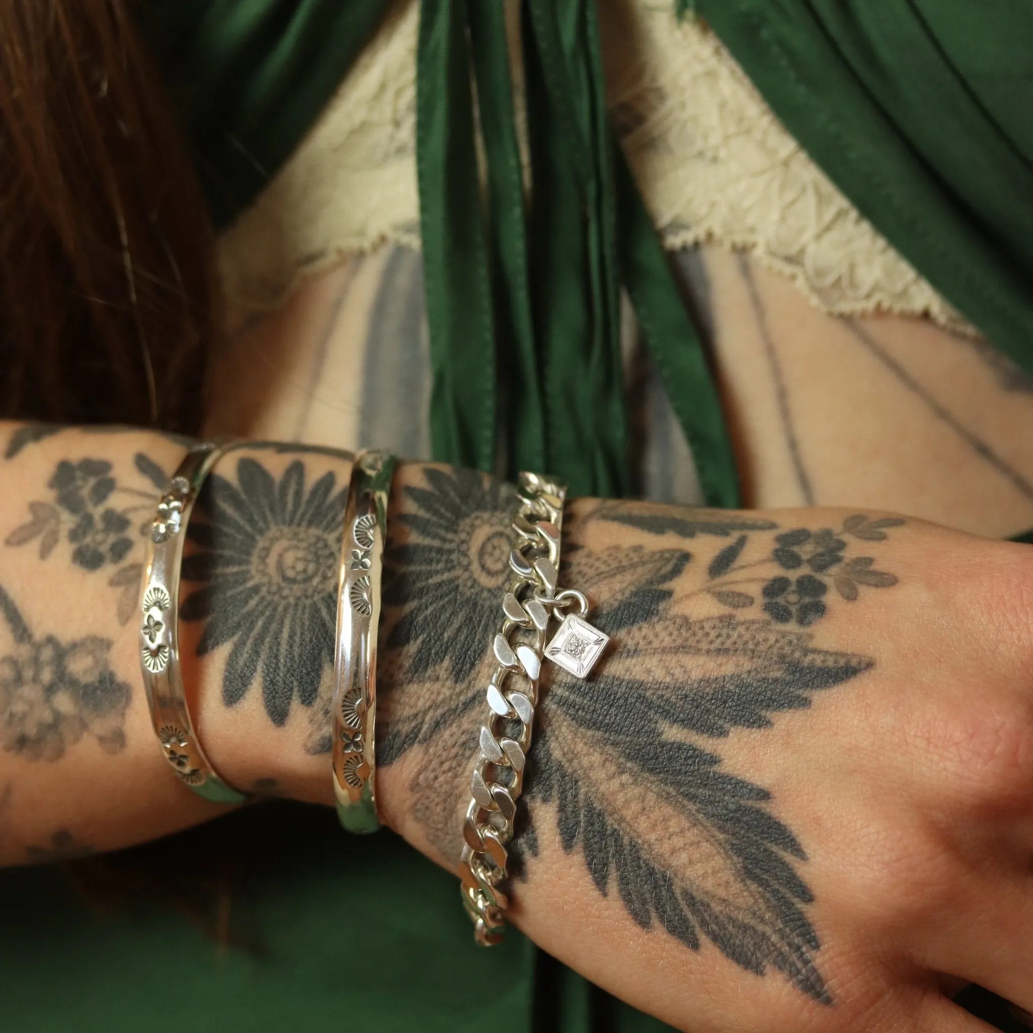 Stamped Stacker Cuff (5 1/8")